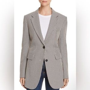 Theory Wool Blend Plaid Blazer Jacket 4